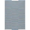Hanse Home Kurzflor Teppich Panel Blau Creme 26