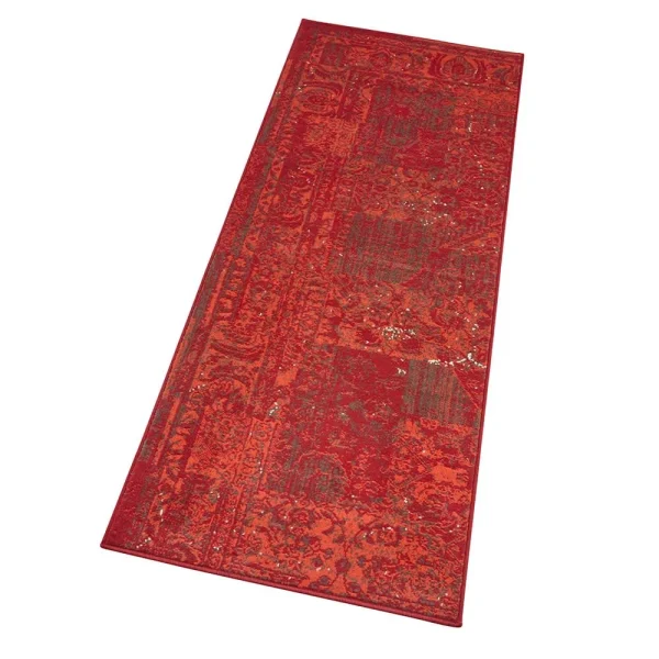 Hanse Home Kurzflor Teppich Plume Rot Braun 5