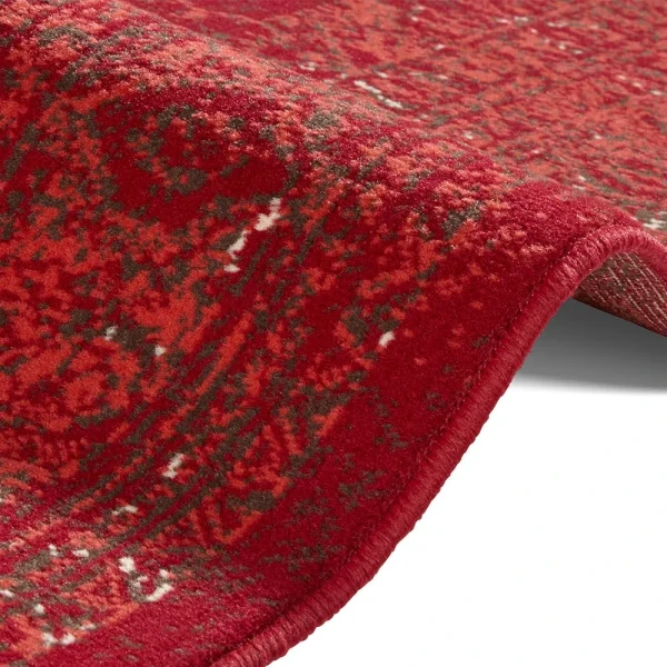 Hanse Home Kurzflor Teppich Plume Rot Braun 7