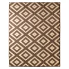 Hanse Home Kurzflor Teppich Raute Dunkelbraun Choco 17