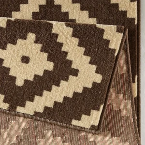 Hanse Home Kurzflor Teppich Raute Dunkelbraun Choco 10