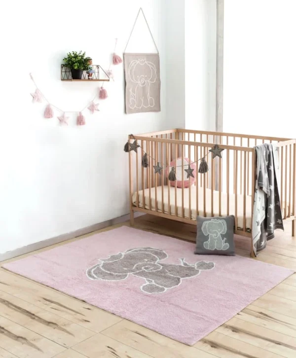Happy Decor Kids Teppich “Elephant” In Rosa/Grau – 120×160 Cm 7
