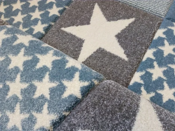 Happy Rugs Kinderteppich STARWALK3 In Blau/Weiß/Grau 3