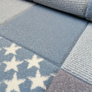 Happy Rugs Kinderteppich STARWALK3 In Blau/Weiß/Grau 10