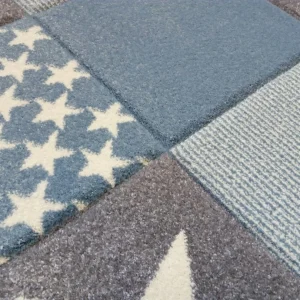Happy Rugs Kinderteppich STARWALK3 In Blau/Weiß/Grau 12
