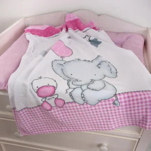 Herding Kuscheldecke Fynn Elefant, Rosa, 75 X 100 Cm 6