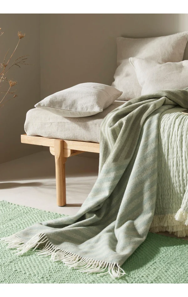 Hessnatur Merino-Plaid Eileen In Jadegrün 4