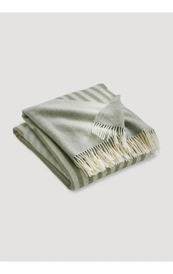 Hessnatur Merino-Plaid Eileen In Jadegrün 1