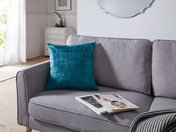 HomeLiving Kissenhülle “Edeljacquard” 450×450 In Petrol 4