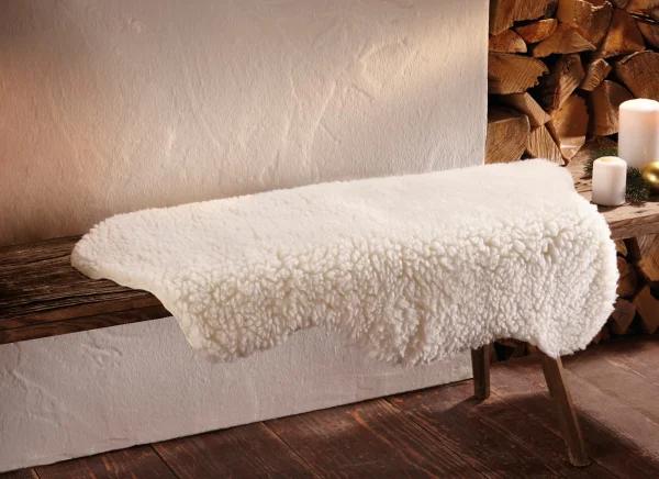 HomeLiving Kunstfell “Lamm” 900×600 In Weiß 3
