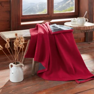 HomeLiving Kuscheldecke “Gemütlichkeit” 1300×1800 In Rot 8