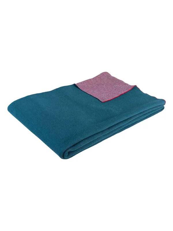 Hübsch Plaid “Cuddle” In Lila/ Blau – (L)200 X (B)130 Cm 1