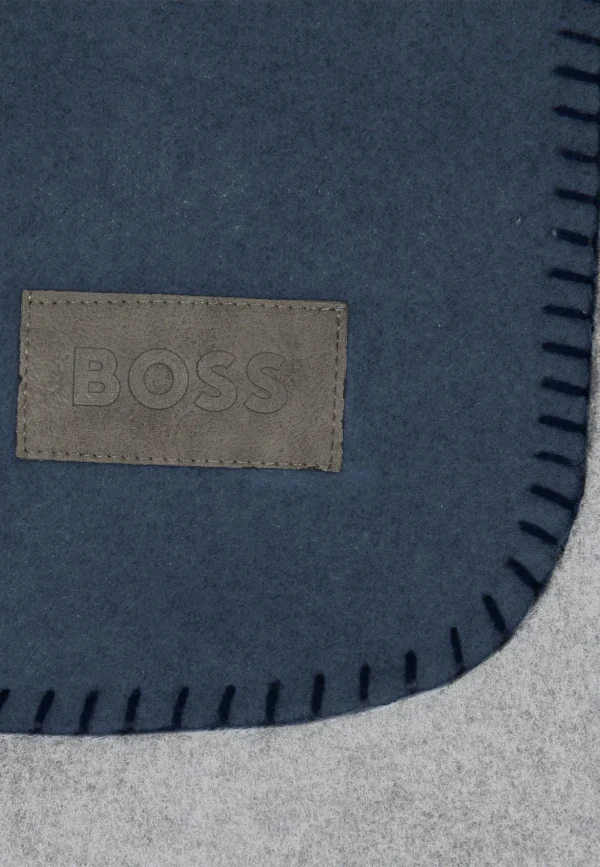HUGO BOSS Home Plaid LADAK In STEEL 3