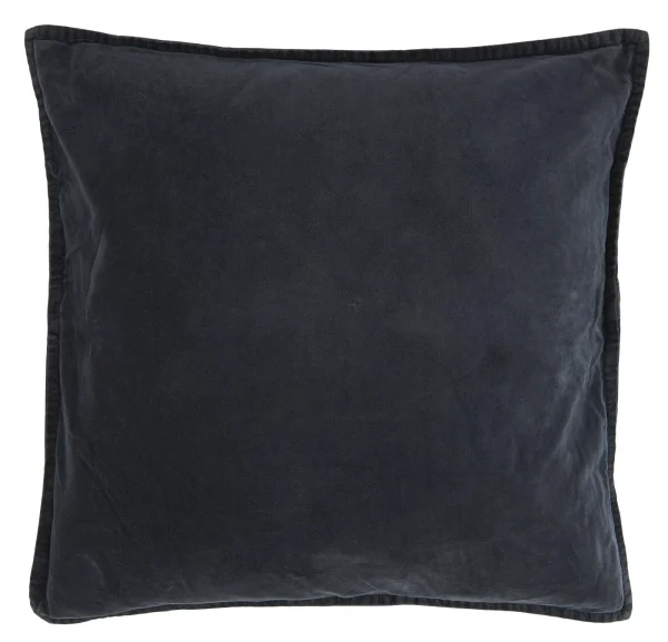 Ib Laursen Kissenhülle Samt MIDNIGHT BLUE Blau 50×50 1
