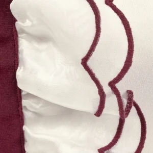 Impré Kissenhülle In Creme-Weiß, Bordeaux 15