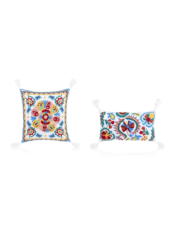 Impré Kissenhüllen-Set, 2-tlg. In Creme-Weiß 1