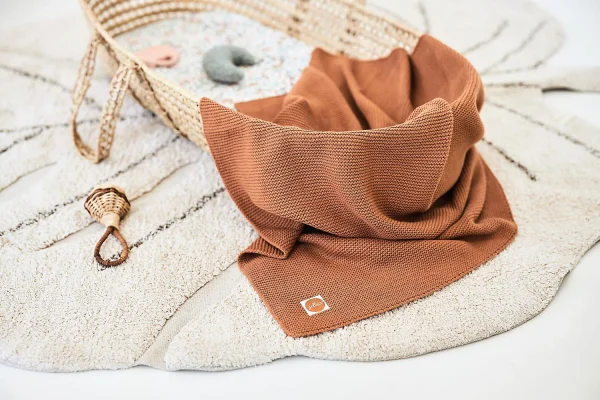 Jollein Decke, 75 X 100 Cm, Basic Knit Caramel 3