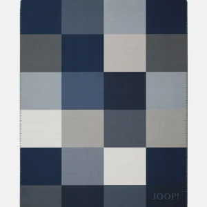 JOOP! Wohndecke Mosaic In Navy-Silber 7