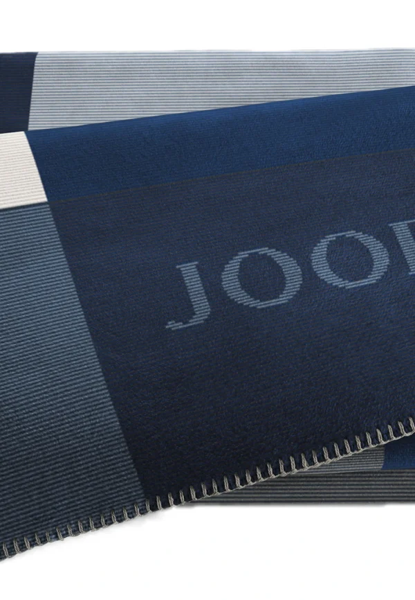 JOOP! Wohndecke Mosaic In Navy-Silber 4