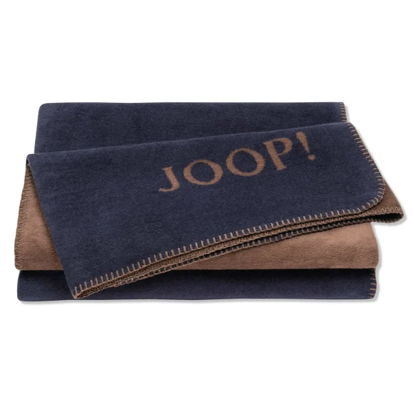 JOOP! Wohndecken In Marine-Karamell 1