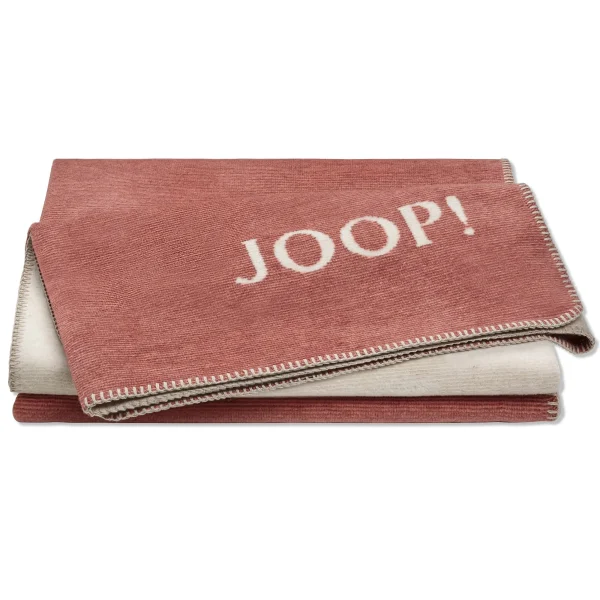 JOOP! Wohndecken Melange-Doubleface In Orange-natur 1