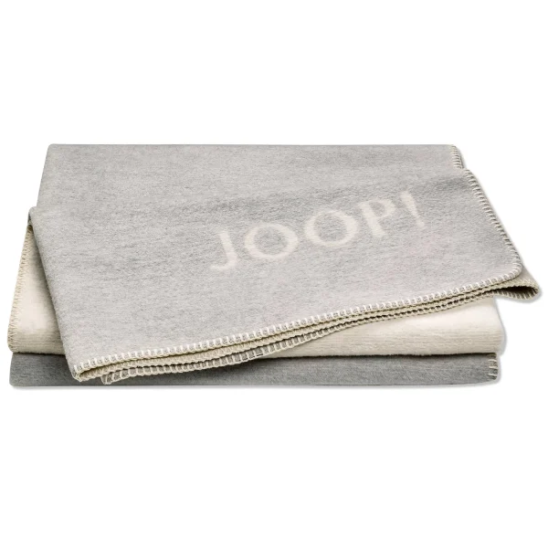 JOOP! Wohndecken Melange-Doubleface In Stein-silber 1