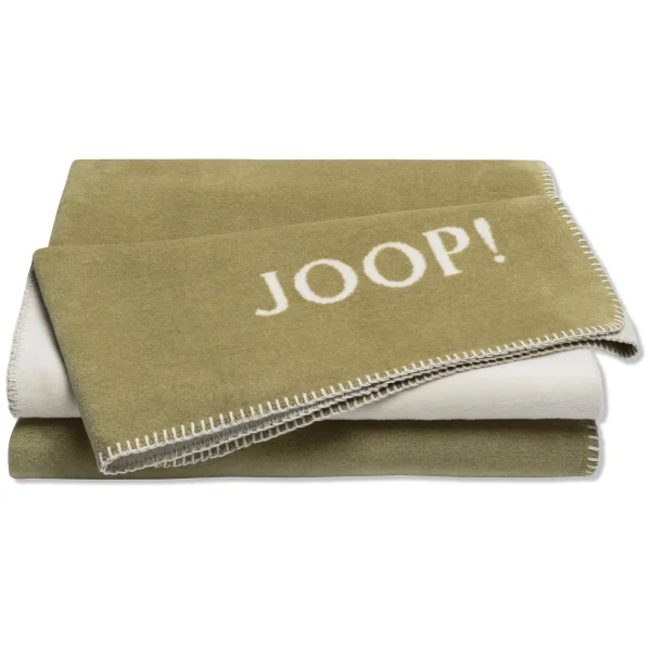 JOOP! Wohndecken Uni-Doubleface In Moos-ecru 1