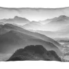 Juniqe Kissen “Balloon Ride Over The Alps 3” In Grau & Schwarz 23