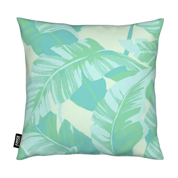Juniqe Kissen “Banana Leaves” In Grün & Türkis 3