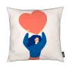 Juniqe Kissen “Carry Love” In Blau & Rot 28