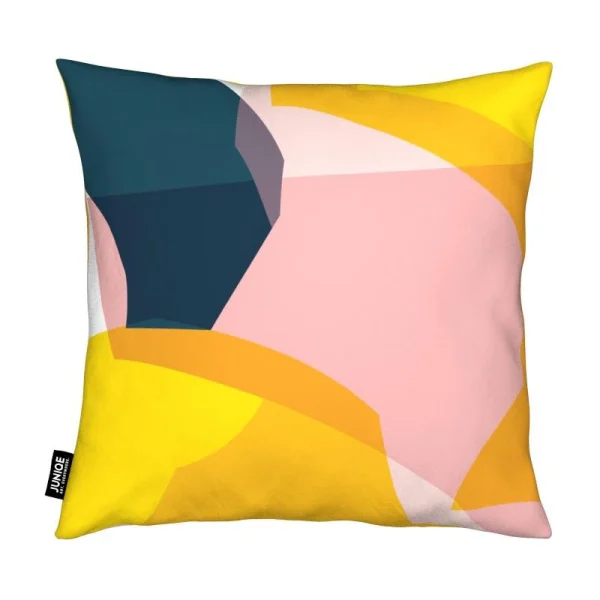 Juniqe Kissen “Composite 2” In Gelb & Rosa 3