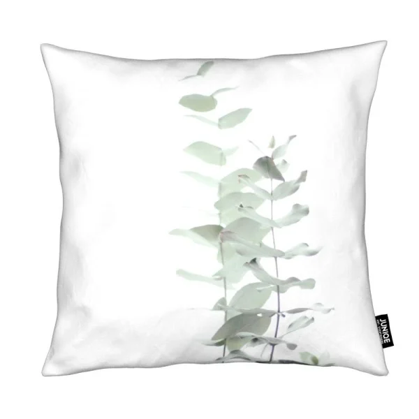 Juniqe Kissen “Eucalyptus White 2” In Grün & Weiß 1