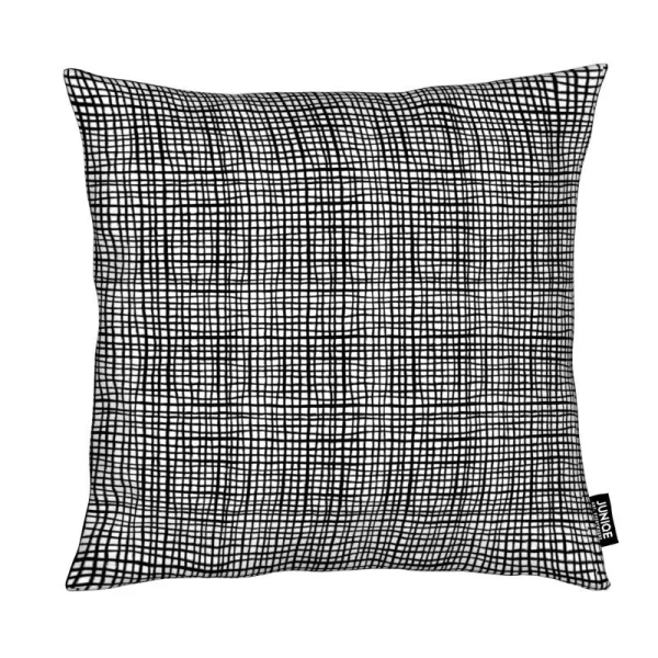 Juniqe Kissen “Grid” In Schwarz & Weiß 1