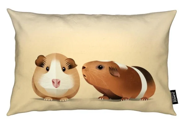 Juniqe Kissen “Guinea Pig” In Braun 1