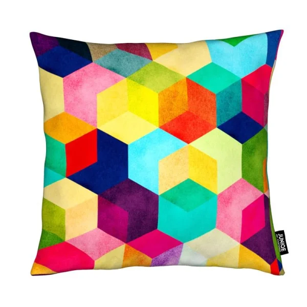 Juniqe Kissen “Hexa” In Bunt 1