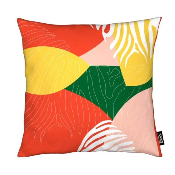 Juniqe Kissen “Jungle Orange” In Gelb & Grün 1
