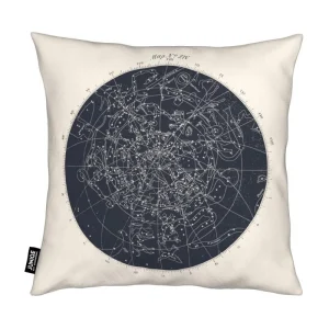 Juniqe Kissen “Map N°XIV” In Blau & Cremeweiß 7
