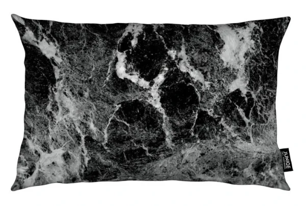 Juniqe Kissen “Marble” In Schwarz & Weiß 1