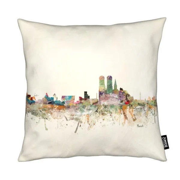 Juniqe Kissen “Munich” In Braun & Bunt 1