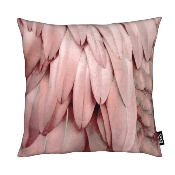Juniqe Kissen “Pastel Feathers” In Rosa 1