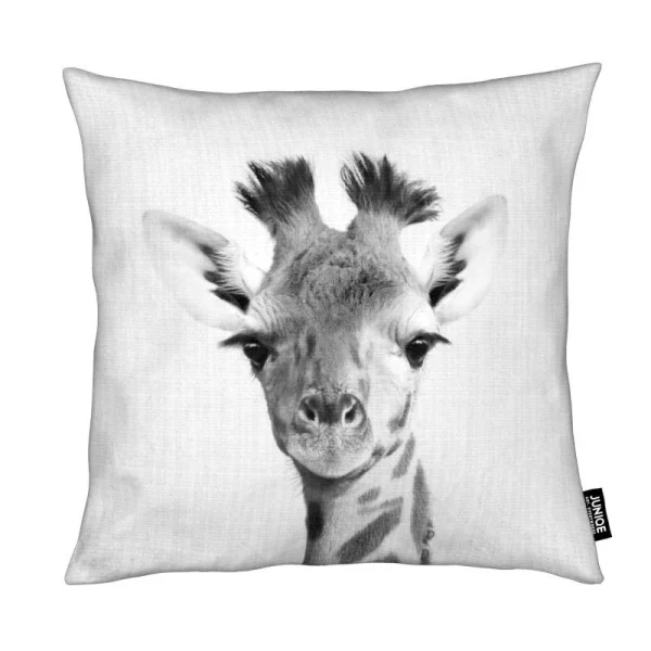 Juniqe Kissen “Print 40” In Grau & Schwarz 1