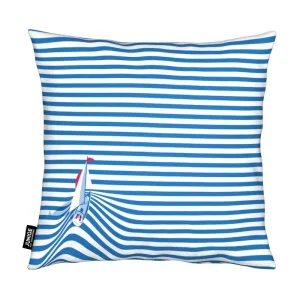 Juniqe Kissen “Sail Away” In Blau & Weiß 7