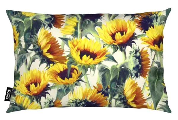 Juniqe Kissen “Sunflowers Forever” In Gelb & Grau 3