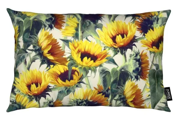 Juniqe Kissen “Sunflowers Forever” In Gelb & Grau 1