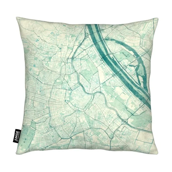 Juniqe Kissen “Vienna Vintage” In Blau & Grün 3
