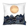 Juniqe Kissen “Waves” In Blau & Orange 13