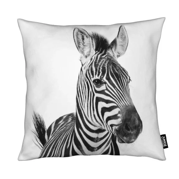Juniqe Kissen “Zebra Classic” In Schwarz & Weiß 1