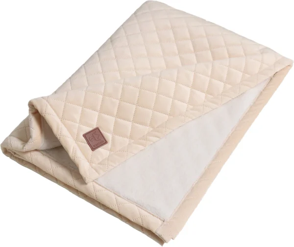 Kaiser Naturfellprodukte Schmusedecke VELVET BLANKET, Sherpa Fleece Creme, Fb. Beige 3