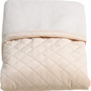 Kaiser Naturfellprodukte Schmusedecke VELVET BLANKET, Sherpa Fleece Creme, Fb. Beige 10