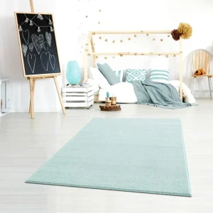 Kids Love Rugs Webteppich “Einfarbig” In Mint 16
